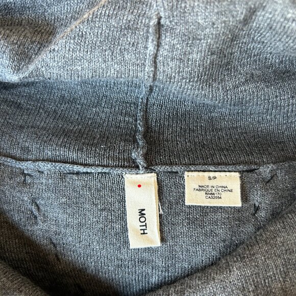 MOTH Anthropologie Cable Peplum Sweater Top Cashmere Blend - Picture 5 of 5